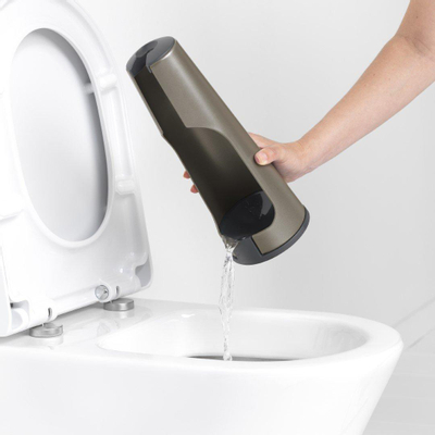 Brabantia ReNew Toiletborstel - staand - houder - platinum