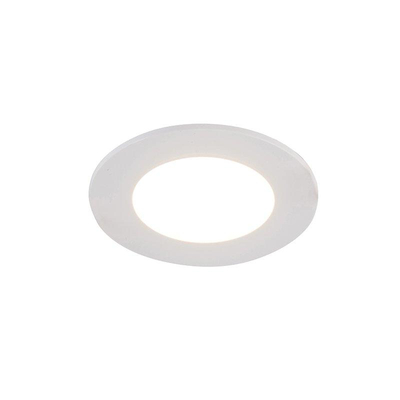 QAZQA Blanca Inbouwspot - set van 4 - 9x9cm - incl. LED - 3 staps dimbaar - IP44 - mat wit
