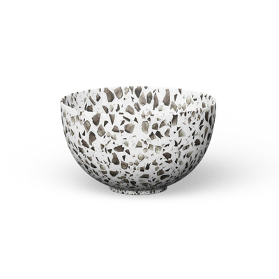 Looox Ceramic terrazzo Sink Ceramic small Waskom / fontein 23cm terrazzo zwart