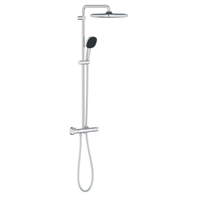 Grohe Vitalio Comfort 250 douchesysteem thermostatisch hoofddouche 1 straalsoort en handd. 2 straalsoorten chroom