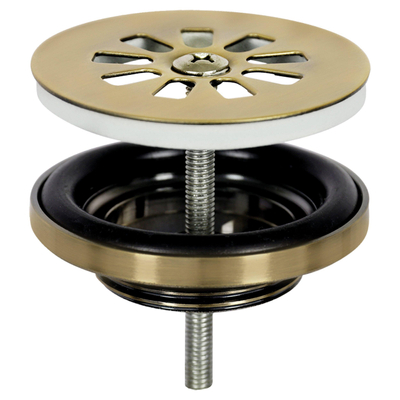 Differnz Ribble fonteinset - 38x18x8cm - Rechthoek - 1 kraangat - gebogen goud matte kraan - natuursteen zwart