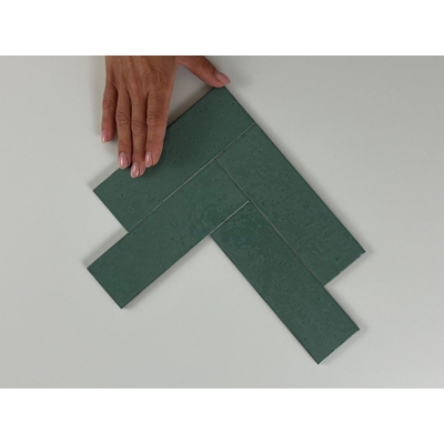 Equipe Cerámicas Kalma wandtegel - 6x18.6cm - Blue Lake glans (blauw)