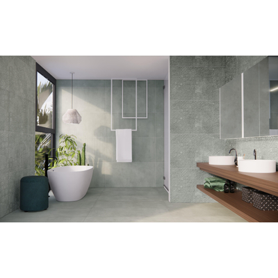 SAMPLE Prissmacer Cerámica Beton Cire Bercy vloer- en wandtegel Betonlook Groen mat