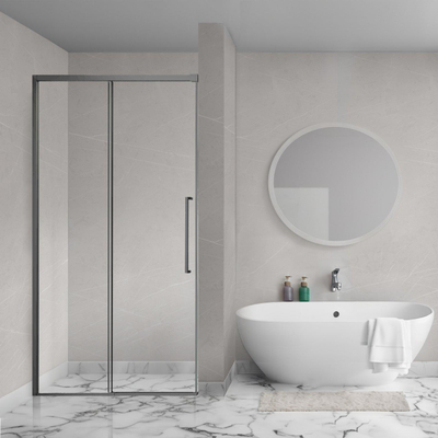 Aqua Vista Lokla Linea nisdeur - 140x200cm - incl. montageset - gunmetal