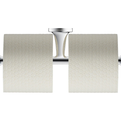 Duravit Starck T dubbele closetrolhouder 25,5x7,6x5cm chroom