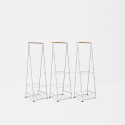 Brabantia Linn Kledingrek - klein - 60.6x57x190cm - wit