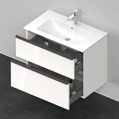 Duravit D-Neo wastafelonderkast 81x62.5x46.2cm 1 lade wit Hoogglans