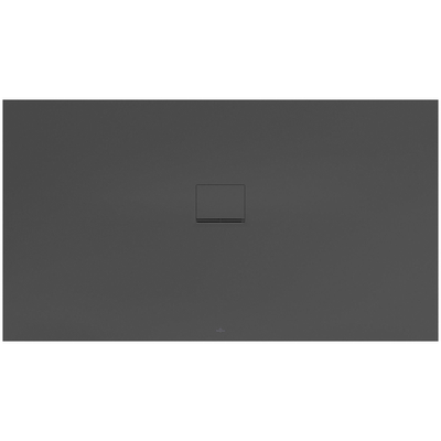 Villeroy & Boch Squaro infinity douchebak 180x100x4cm antraciet