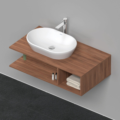 Duravit D-Neo wastafelonderkast 100x26x55cm Noten Mat