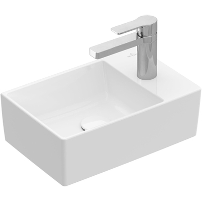 Villeroy & Boch Memento 2.0 fontein onderzijde geslepen 40x26cm zonder overloop 1 kraangat wit