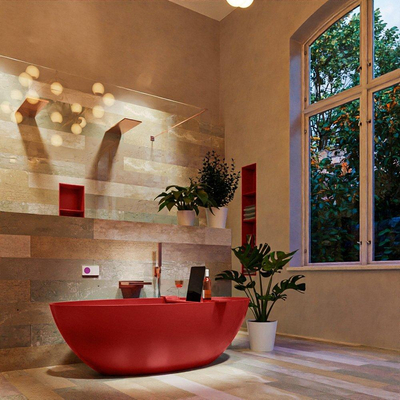 MONDIAZ FLOAT Vrijstaand bad - 170x80cm - fire