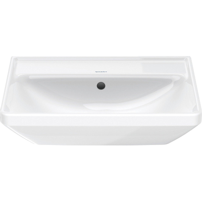 Duravit D-Neo wastafel 55x44x16.5cm 1 kraangat rechthoek Keramiek Wit