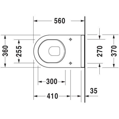 Duravit Starck 3 Closet Staand Btw Met Spoelrand Diepspoel Pk Wit