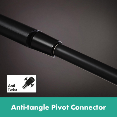 HansgrohePulsify Puro1jet showerpipe ecosmart 260 thermostatisch 3jet handdouche en doucheslang 160cm mat zwart