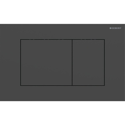 Geberit Sigma40 bedieningsplaat - 2-toets spoeling - vierkant - RVS - easy to clean - mat zwart