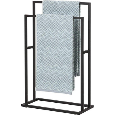 Sealskin Carre Handdoekrek vrijstaand 48x24x78.5cm Mat Zwart TWEEDEKANS