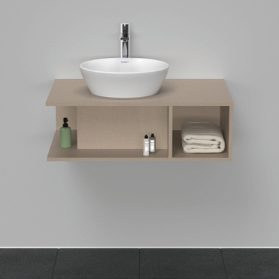 Duravit D-Neo wastafelonderkast 80x26x55cm Linnen Mat