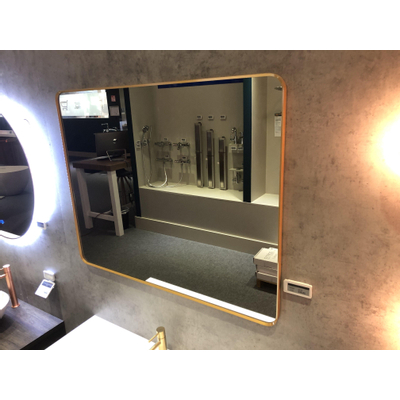 Royal plaza Intent spiegel rechthoekig ronde hoeken 80x120 mat goud