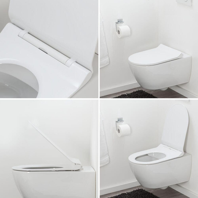 Tiger Veiros Toiletbril met deksel Thermoplast Wit