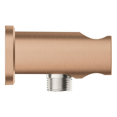 GROHE Rainshower Wandaansluitbocht - 1/2" - met houder - ronde rozet - warm sunset geborsteld