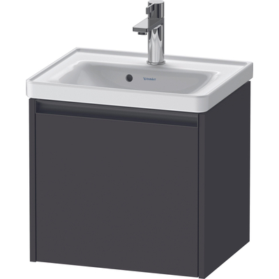 Duravit Ketho 2 wastafelonderbouwkast met 1 lade 48.4x37.5x44cm met greep antraciet grafiet supermat