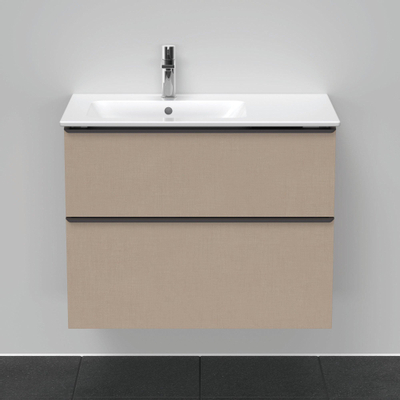 Duravit D-Neo wastafelonderkast 81x62.5x46.2cm 1 lade Linnen Mat