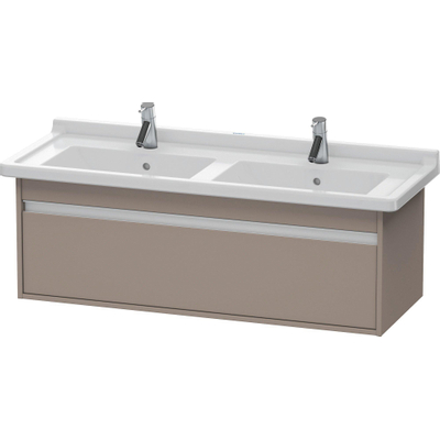 Duravit Ketho Wastafelonderkast 120x45.5x41cm 1 lade Standaard greep met softclose spaanplaat Basalt Mat