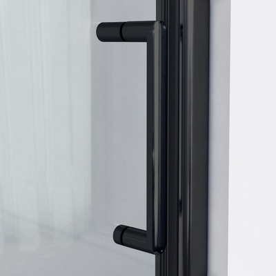 Saniclass Neptune 6211 Douchedeur - 70x200cm - veiligheidsglas - anti kalk - profiel mat zwart