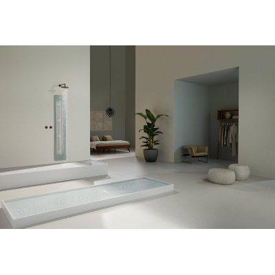 Sunshower Round One L infrarood opbouw incl. Installatieset hoek 185x33x25cm full body inclusief 5 jaar garantie Organic Grey