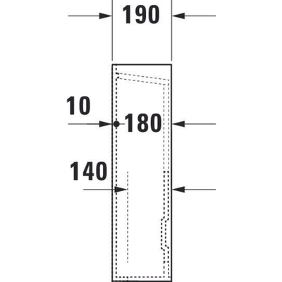 Duravit D Code zuil voor wastafel wit