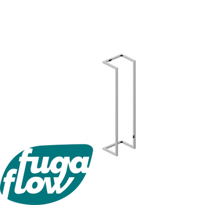 FugaFlow Efficiente Acces Handdoekrek - 95x25x20cm - chroom