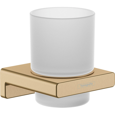 Hansgrohe Addstoris glashouder met glas brushed bronze