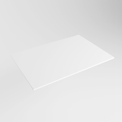 Mondiaz TOP 41 Topblad - 50x41x0.9cm - geschikt voor afdekplaat - Solid surface - Talc