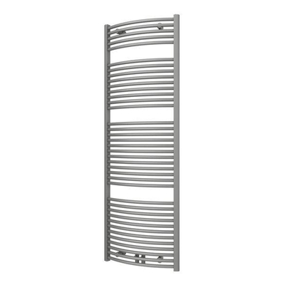 Plieger Palmyra designradiator horizontaal gebogen middenaansluiting 1775x600mm 1046W parelgrijs (pearl grey)