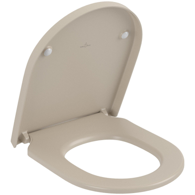 Villeroy & Boch Subway 3.0 closetzitting softclose en quickrelease 43.8x37.4x4.2cm almond