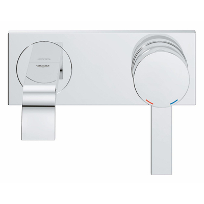 GROHE Allure wastafelmengkraan inbouw - laag - uitloop 18cm - 1 knop - chroom