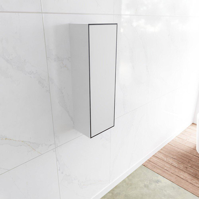 MONDIAZ Lagom Badkamerkast 90cm opbouw rechtsdraaiend Solid surface Urban SHOWROOMMODEL