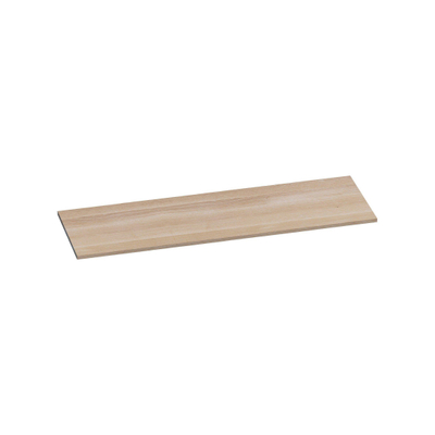 Saniclass Massief eiken wastafelblad 140x46x2cm zonder kraangat Hout White oak