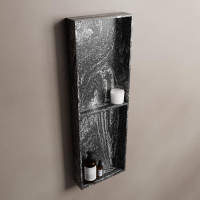 MONDIAZ EASY Nis - 149.5x29.5cm - geschikt voor in- of opbouw - 2 vakken - kleur Lava