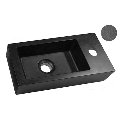 Wiesbaden Rhea mini fontein rechts 36,5 x 18 x 9 cm quartz TWEEDEKANS