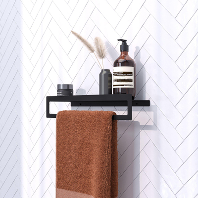 Brauer handdoekrek - 43cm - Zwart mat