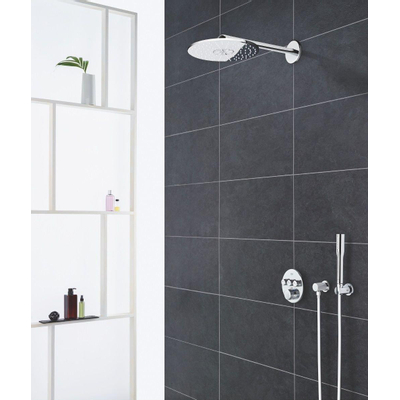 GROHE Grohtherm SmartControl Regendoucheset Inbouw - hoofddouche rond 31cm - 2 functies - staafhanddouche 1 stand - chroom