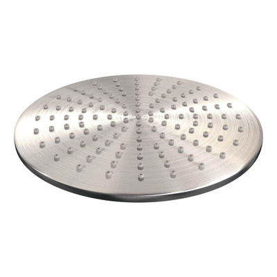 Brauer Brushed Edition Regendoucheset inbouw - hoofddouche 30cm - 3 gladde knoppen - rechte wandarm - glijstang - handdouche rond 3 standen - PVD - geborsteld RVS