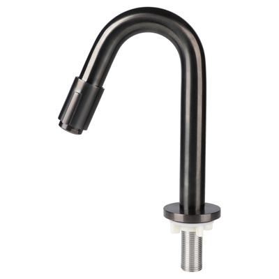 Differnz Fonteinkraan gebogen 19cm gun metal