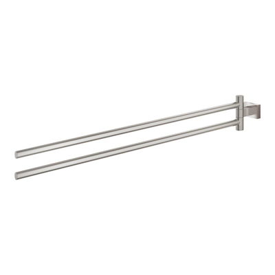 GROHE Essentials Cube Handdoekhouder - 43.9cm - dubbel - draaibaar - supersteel