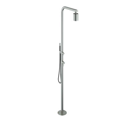 Hotbath Archie buitendouche - Beam hoofddouche - staaf handdouche - RVS316 - geborsteld RVS