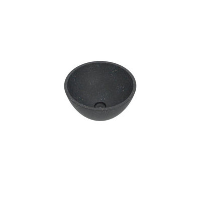 Proline Top 4 Opbouw waskom rond natuursteen 40x40x14cm Blue stone