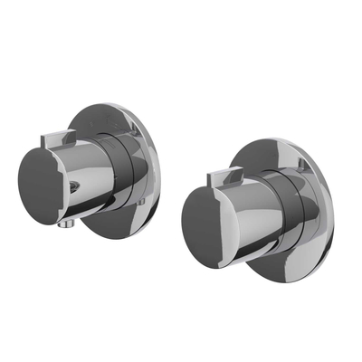 IVY Pact Regendoucheset - inbouw - symmetry - 2-weg stop-omstel - 15cm plafondbuis - 30cm slim hoofddouche - glijstang met uitlaat - 150cm doucheslang - 3-standen handdouche - Chroom