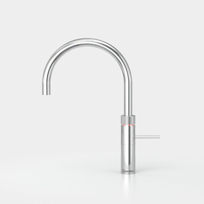 Quooker NL Fusion round kokendwaterkraan opbouw uitloop draaibaar met Combi+ reservoir Chroom