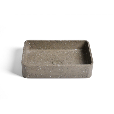 Ideavit Gaia Waskom 50x32.5x12cm Beton rechthoek Terrazzo